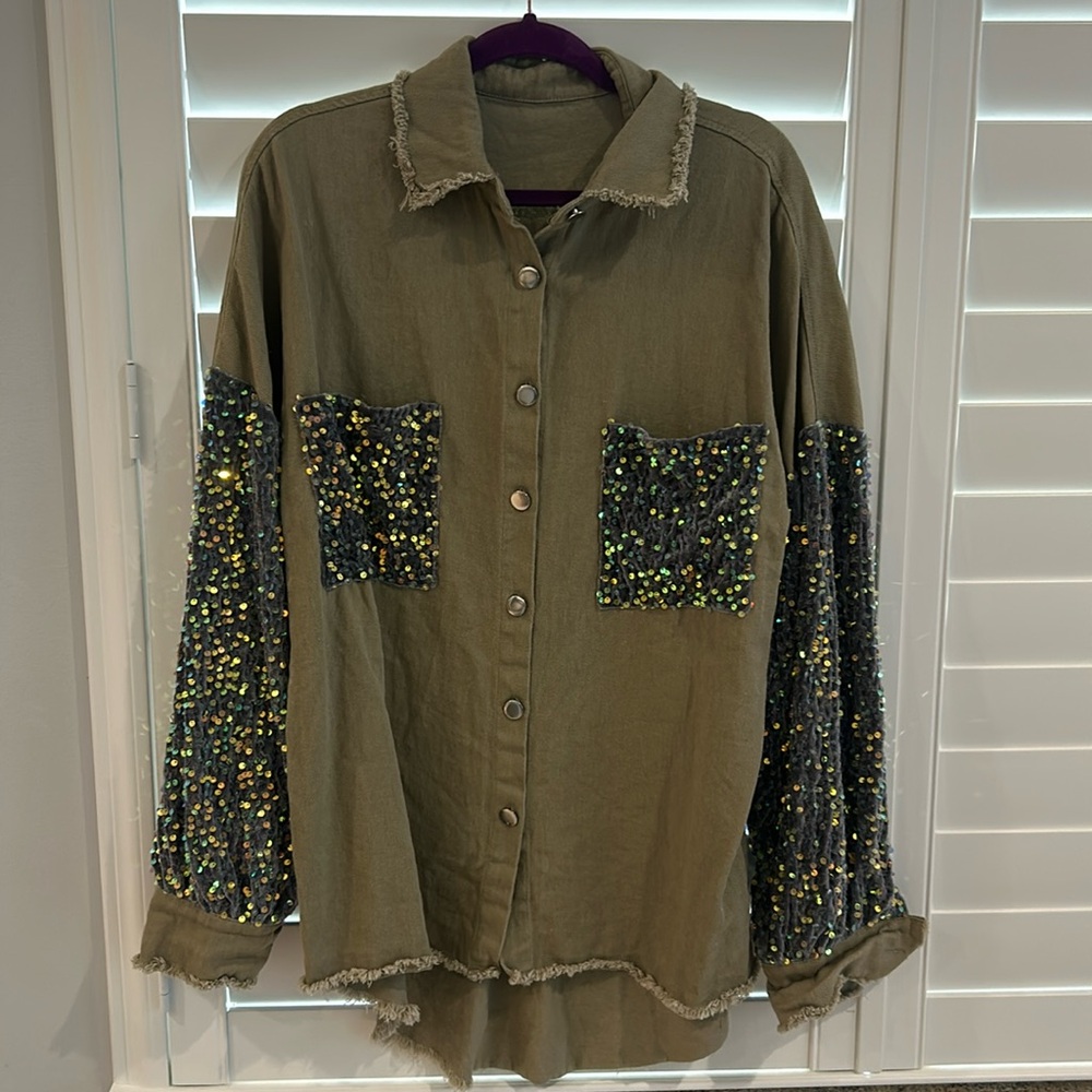 Button Down Sequence Shacket (Shirt/Jacket)